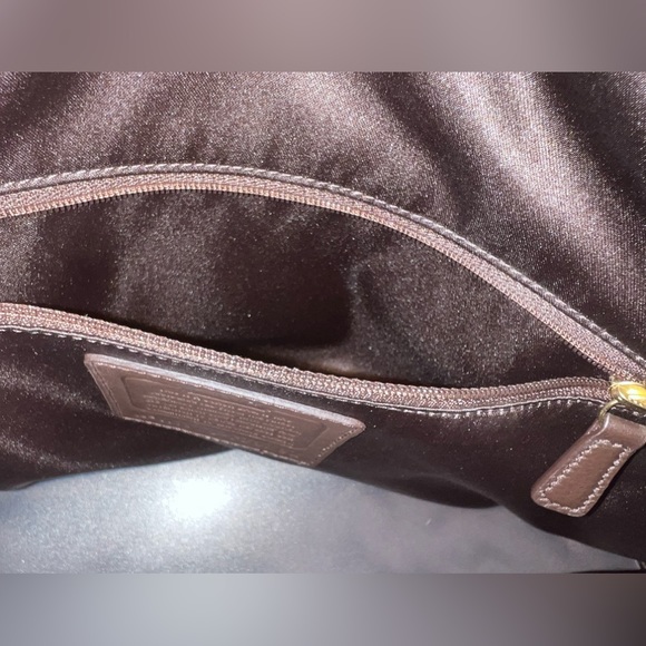 Coach signature large sateen and leather book tote bag - Picture 14 of 16